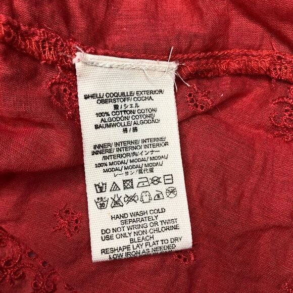 Free People Nobody Like You Cotton Peasant Dress w/ Pockets Coral Size Medium - Picture 11 of 14